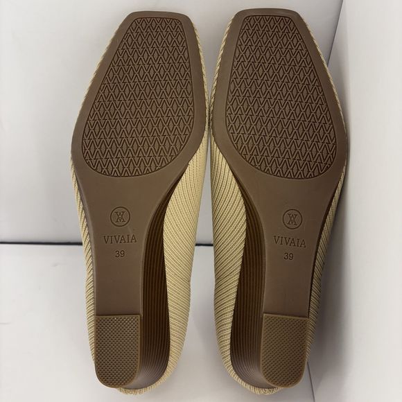 Vivaia Square-Toe Wedge (Margot Wedge Pro) Almond Brown Womens Size US 8.5-9 - Picture 11 of 16
